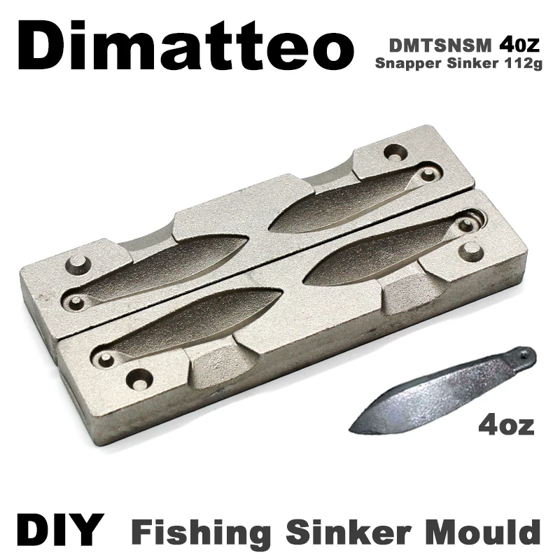 Molde de plomo Dimatteo – Plomos para pesca de pargo - imagen 2