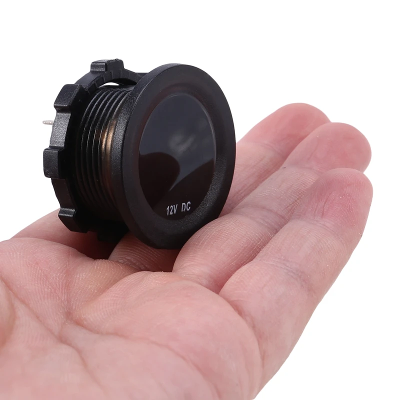 Chống Thấm Nước DC12V RD Kỹ Thuật Số Vôn Kế 3 Dây Xe Xe Máy Thuyền Xe Ô Tô Điện Áp Máy Đo Tốc Đèn LED Hiển Thị Màu