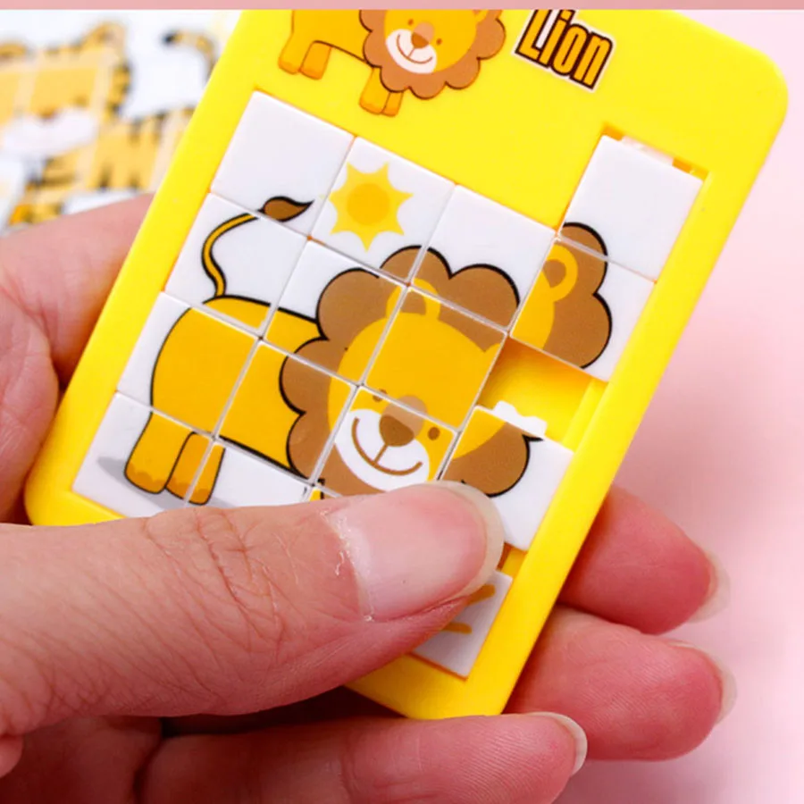 Cadong-子供向けのスライディングジグソーパズル,16グリッドの迷路パズル,小さなおもちゃ,子供向けの学校ギフト,減圧