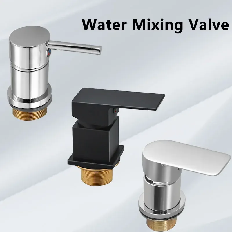 

Bathroom Thermostatic Mixer Valve, Dual Inlet Hot/Cold, Single Outlet for Sink & Shower Faucet​