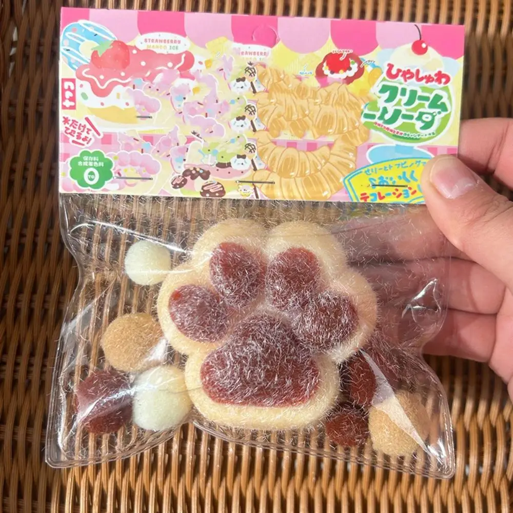 Recupero rapido TPR Zampa di gatto Giocattolo a rimbalzo lento Peluche flessibile Spremere Zampa di gatto Cartone animato Morbido artiglio di gatto Pizzico Giocattolo Regalo unico