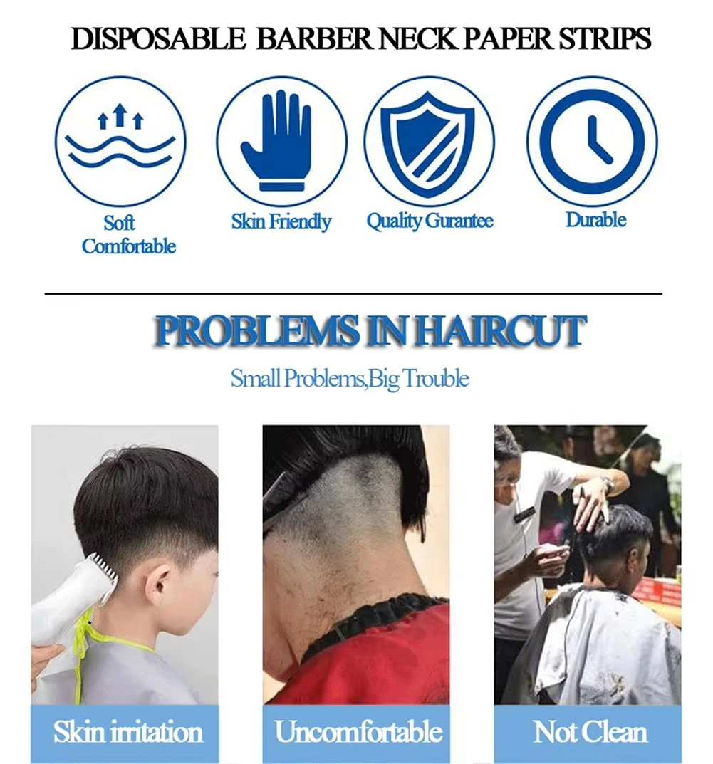 5pcs Professional Salon Barber Hairdressing Neck Paper Roll Cutting Collar Cover Set for Hair Dresser