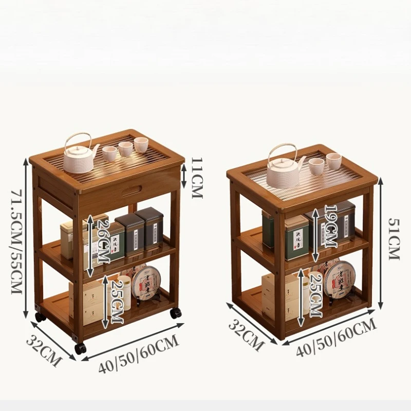 المطبخ غرفة المعيشة خزانة التخزين الحديثة نقل الرف خزانة تخزين خزانة بسيطة الخيزران الأثاث Casiers Et Casiers MHSNJ