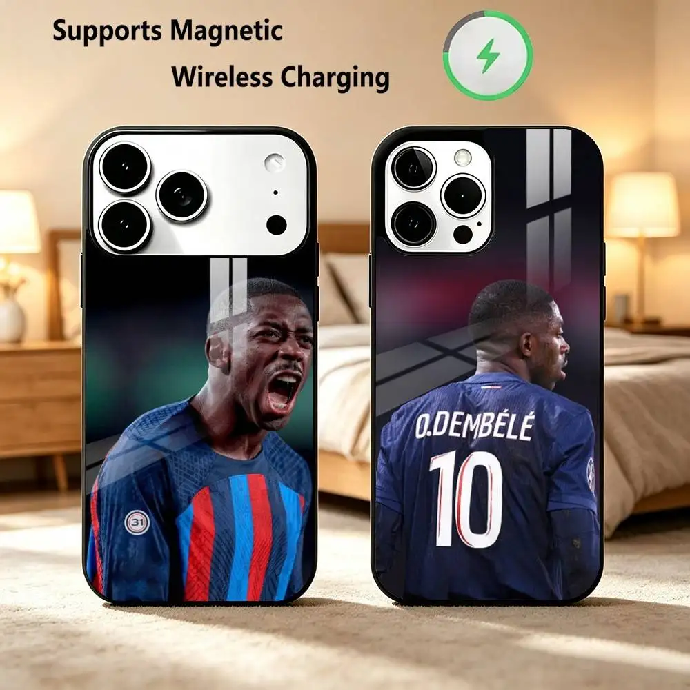 Football 10 Dembele  Phone Case For iPhone18 17,16,15,14,13,12,11 Plus,Pro Supports Magnetic Wireless Charging Gift