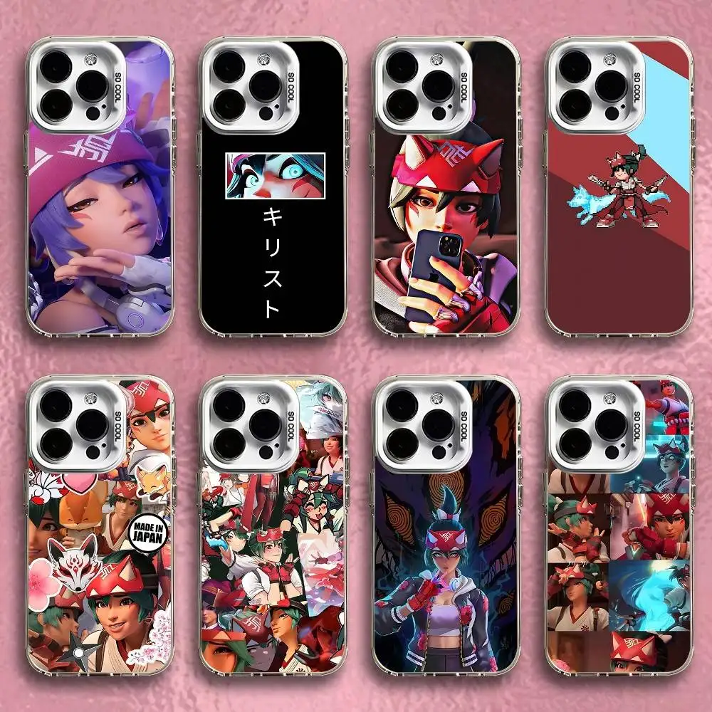

O-Overwatches Kiriko Phone Case For iPhone 16,15,14,13,12,11,Pro,Max,Plus,Mini,SE White Candy Matte Shockproof Cover