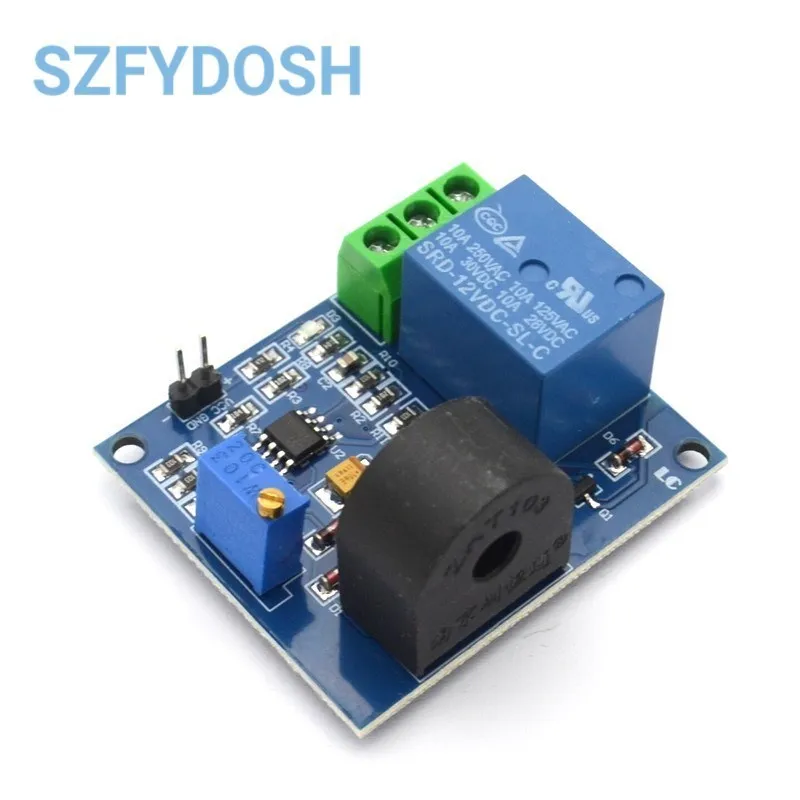 1PCS AC Current Detection Sensor Module 5V 12V 24V Relay Protection Module 5A Over-Current Overcurrent Protection Switch Output