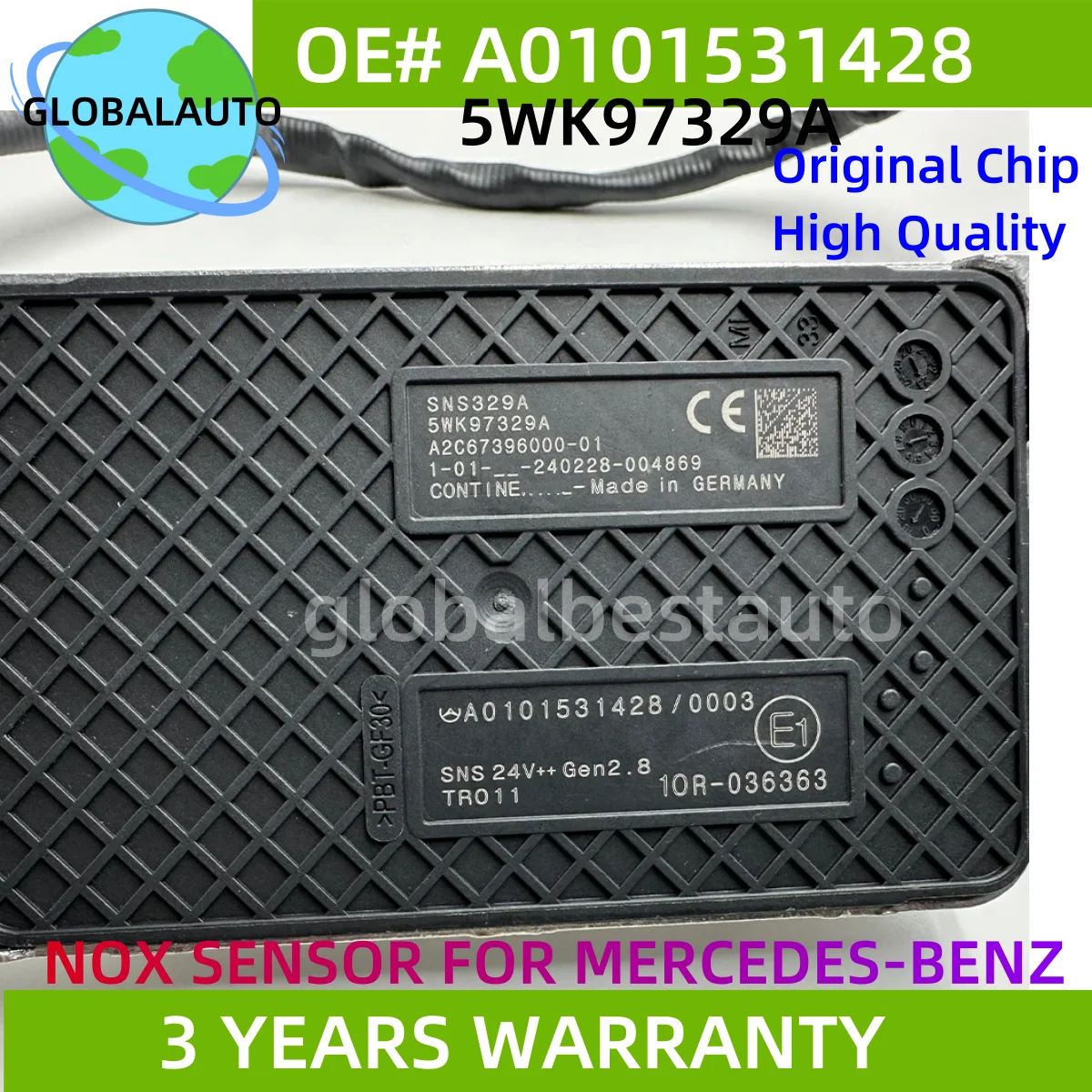 

Датчик NOx (датчик оксида азота) 5WK97329A A0101531428 A0101530003 ForNGK 24В для Mercedes-Benz Truck Actros MP4 Euro 6, высокое качество