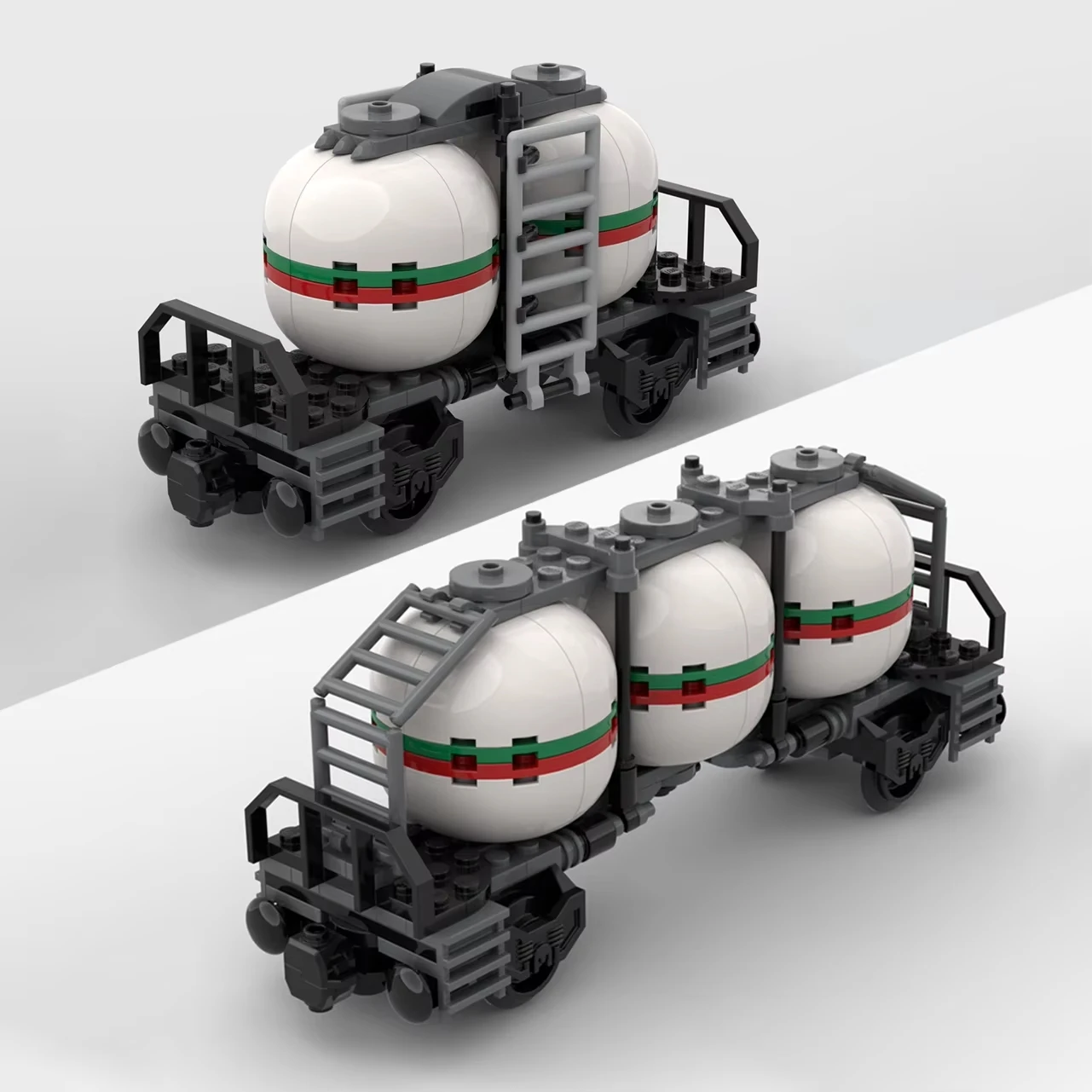 

MOC New silo railcart small，Silo Railcart， Train, city train, educational technology DIY set, children's holiday birthday gift