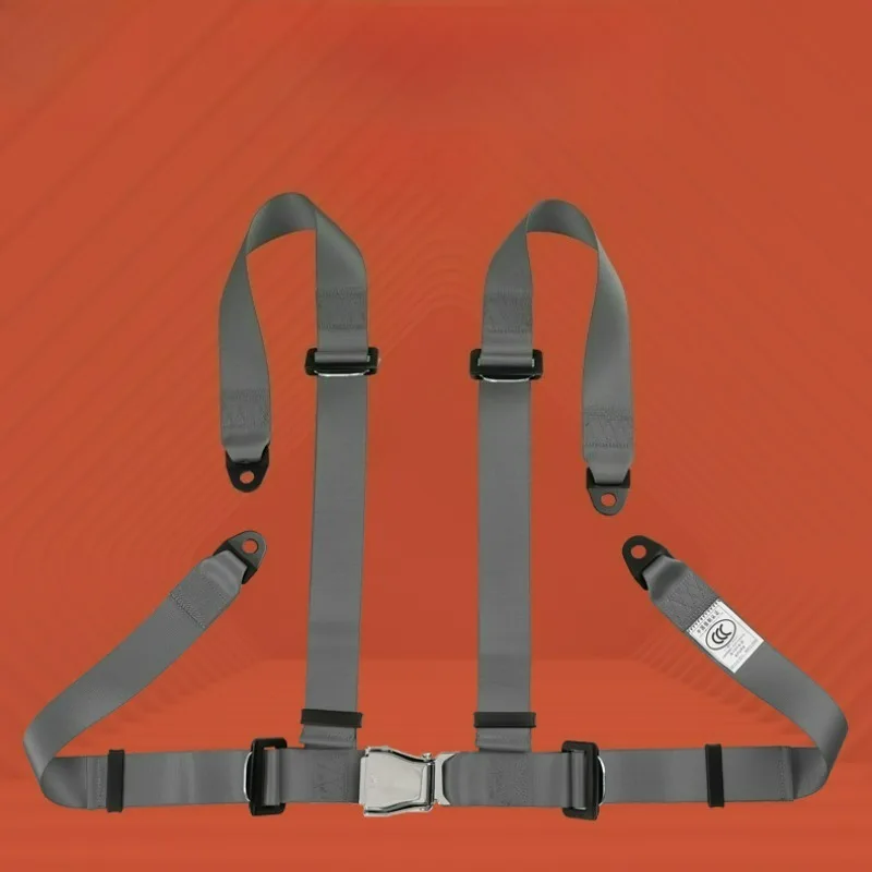 Universal Seat Belts Style Competition 4 Point Snap Seat Belt Racing Harness safety Belt Seat Harness Quick Release Snap-In Buck