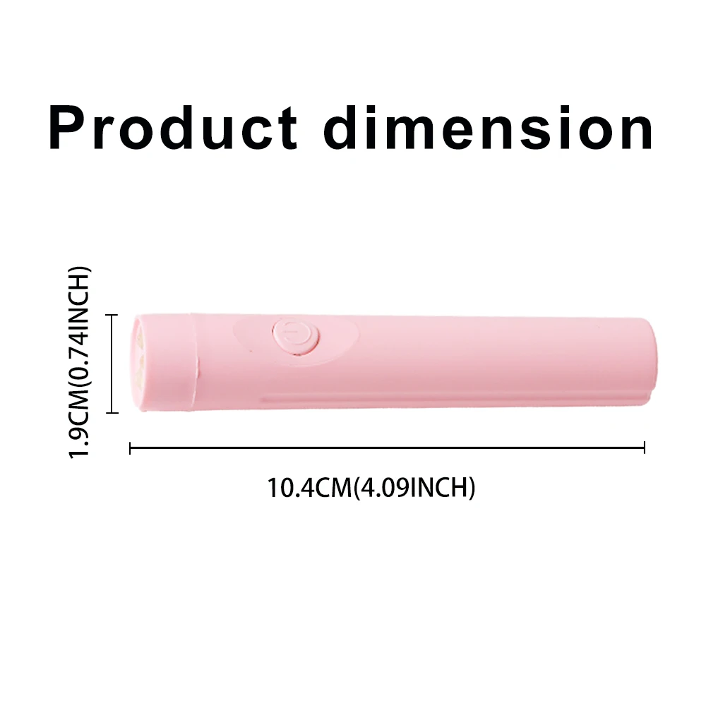 แบบพกพาเล็บแห้งสะดวกมือถือ UV LED โคมไฟ MINI สําหรับเล็บเจล Quick Dryer ชาร์จเล็บ UV Light Salon