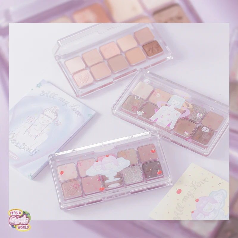 FLORTTE Girls' Dormitory Series 10-Color Eyeshadow Palette, 7.5g