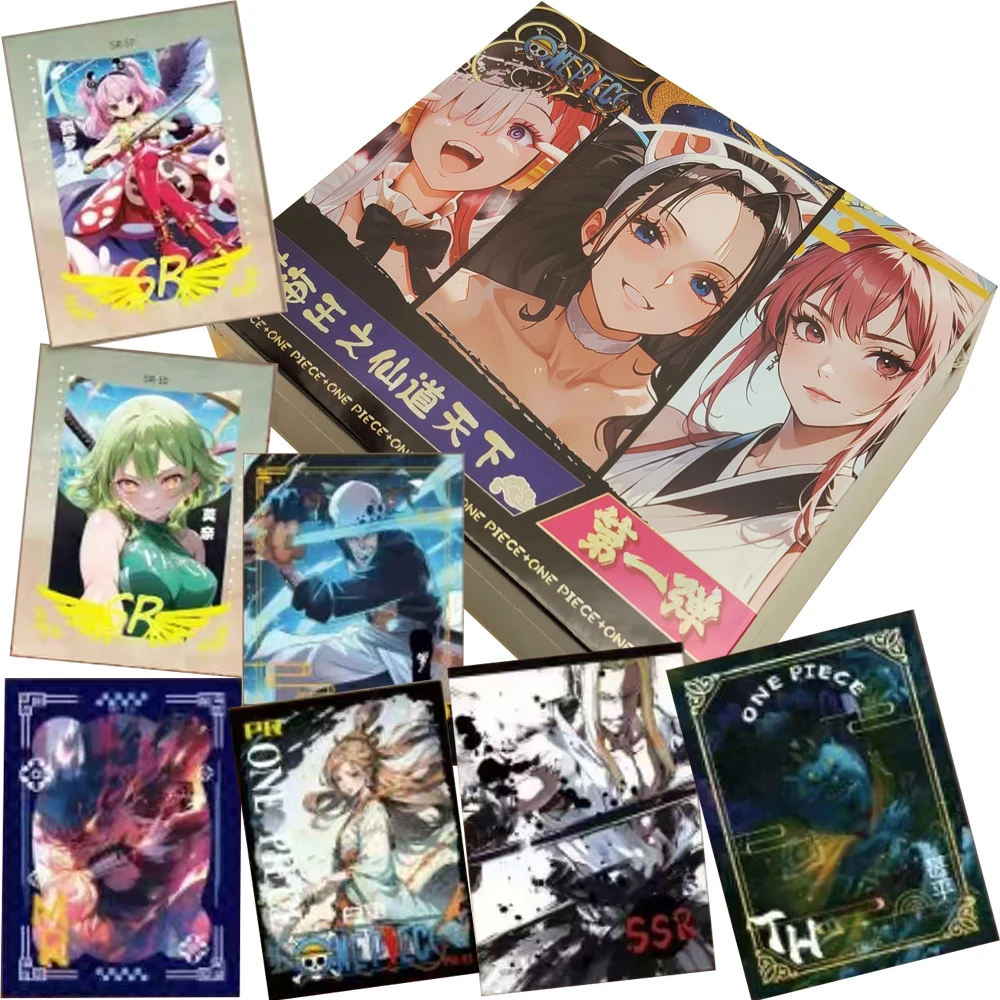 Japanese Anime One Piece Collection Card Boa Hancock Trafalgar Law Monkey D. Luffy Characters Exquisite Hobby Cards Fans Gifts
