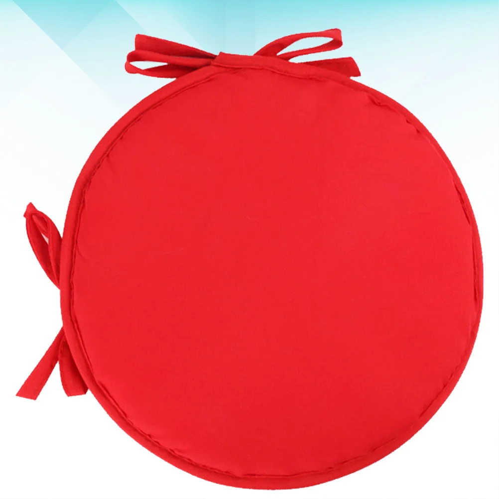 

1Pcs Sponge Thickened Round Seat Cushion Diameter 38cm Red for Chair Sofa Dining Office Car Seat Cushion Pad Desk Chair Pad