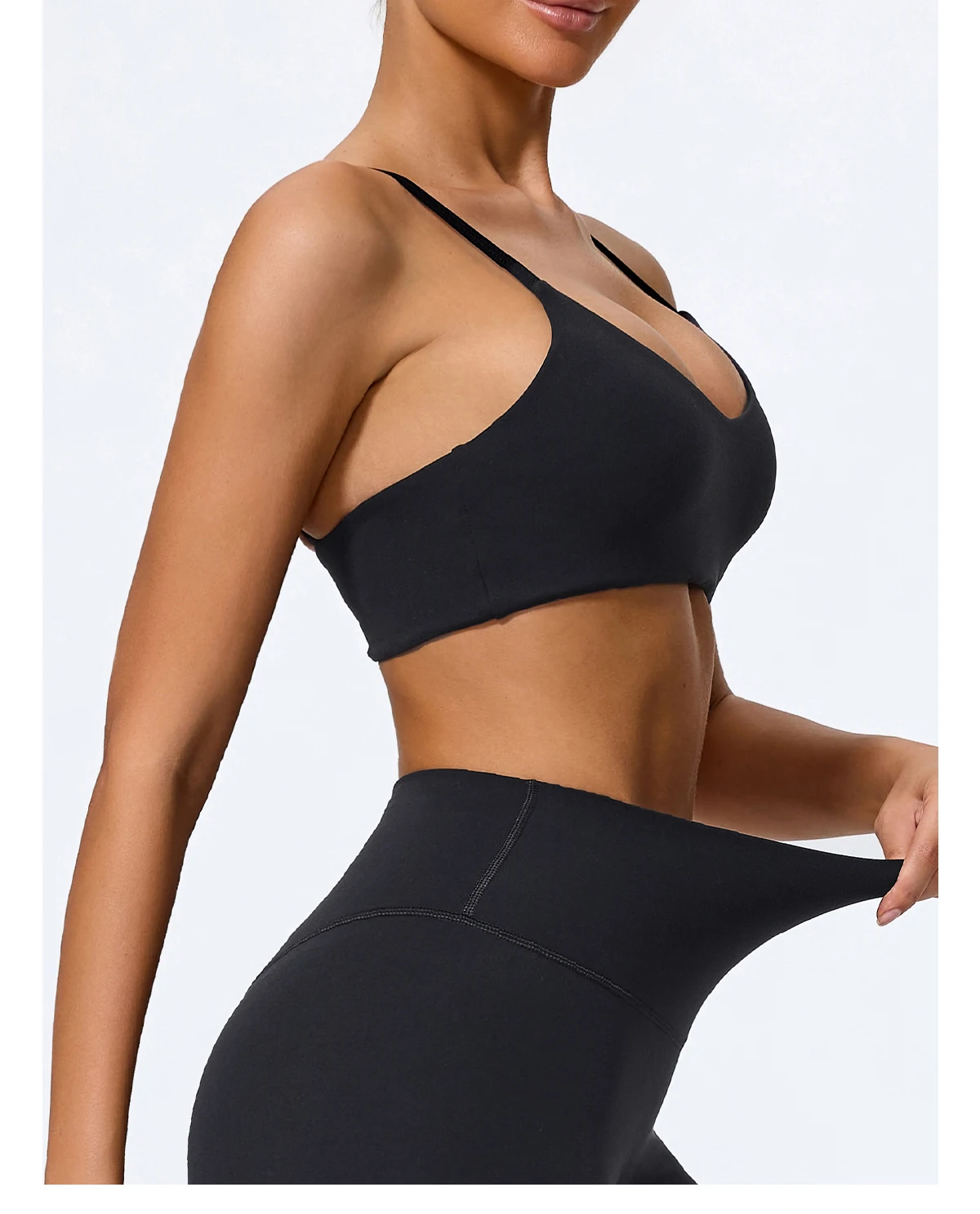 Ctenkevet Sommer Neu Damen U-förmiger Bandeau-Sport-BH für Fitness, Yoga und Workout – Rückenfreies Crop-Top für Frauen – Detail 31