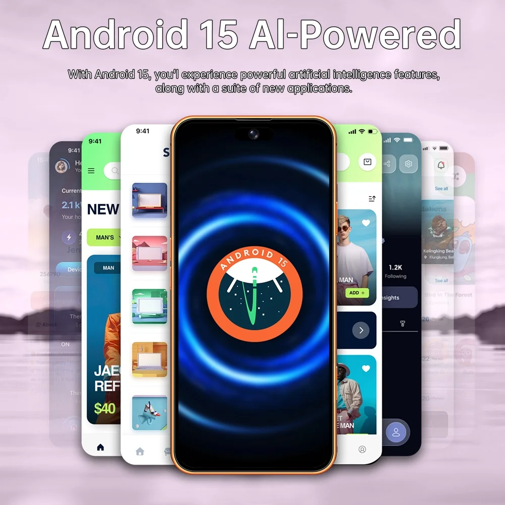 K-Touch Smartphone 5G For M18 Pro Max Smart Mobile Phones 5G Dual Sim Android 22G+2TB 7.3inch Cell Phone 16+48MP Face Unlocked 7800mAh Battery Cellphone