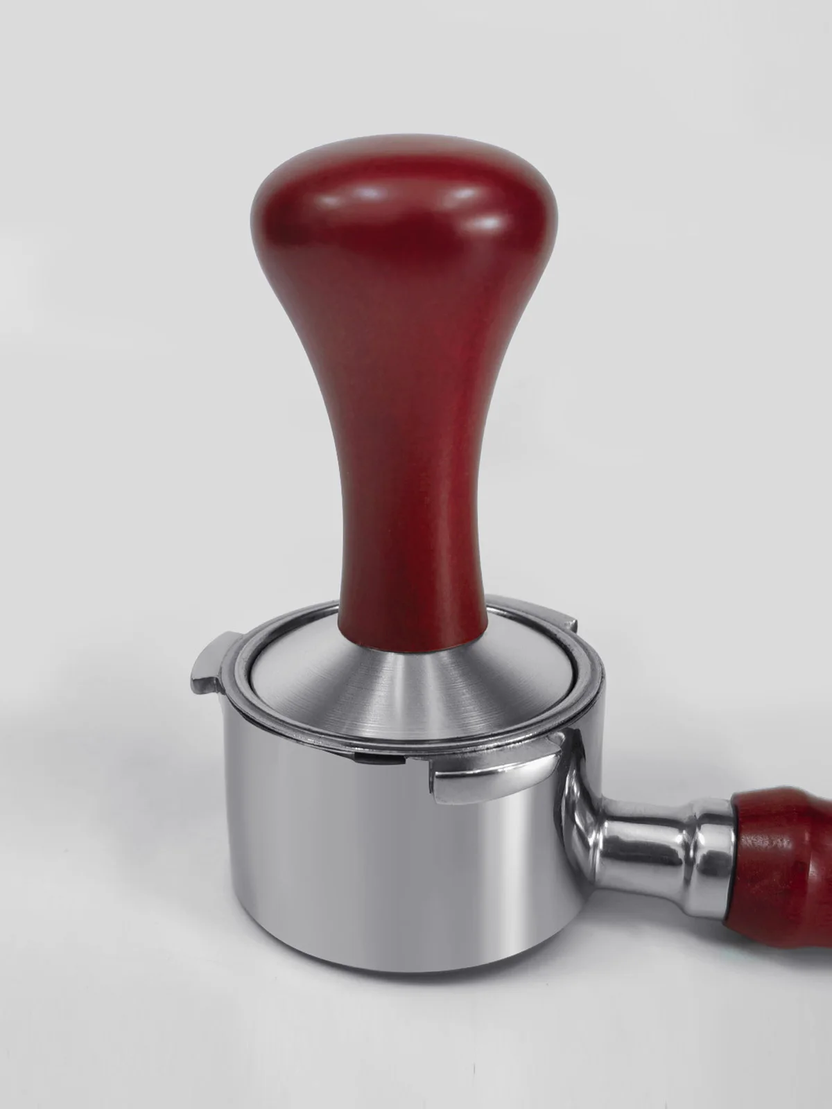 51mm 53mm 58mm Espresso Tamper Café Barista Base Plate Café Tampers Avec Manche En Bois