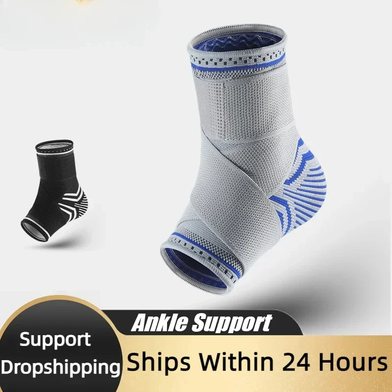 1 Pcs Ankle Support Bandage Compression Sleeve Breathable for Injury Recovery Joint Pain Basket Foot Socks Tobillera