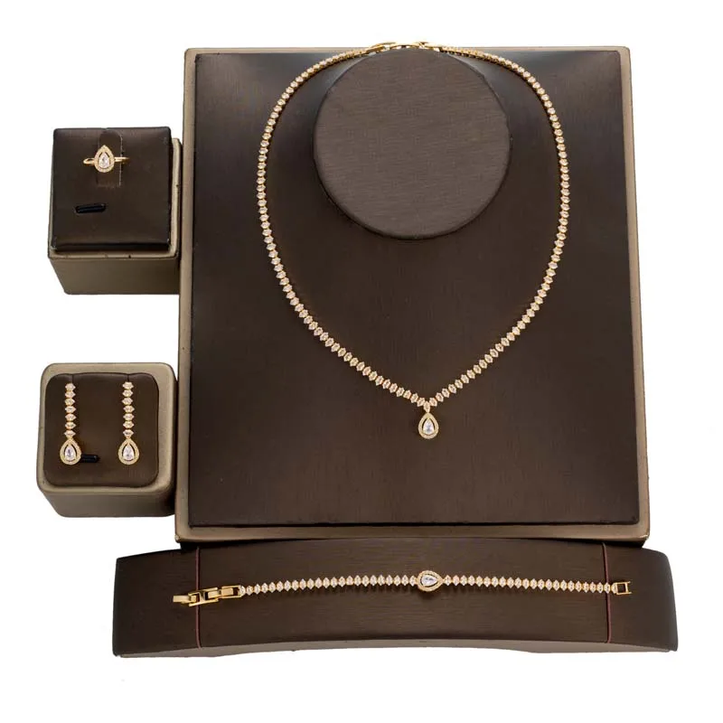 Women's Classic Shining Bridal Jewelry Set, Wedding Accessories
