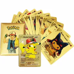 55pcs Cards Gold Vmax GX Card Box Charizard Rare Collection Battle Trainer Card Box Children Boy Toys Gift