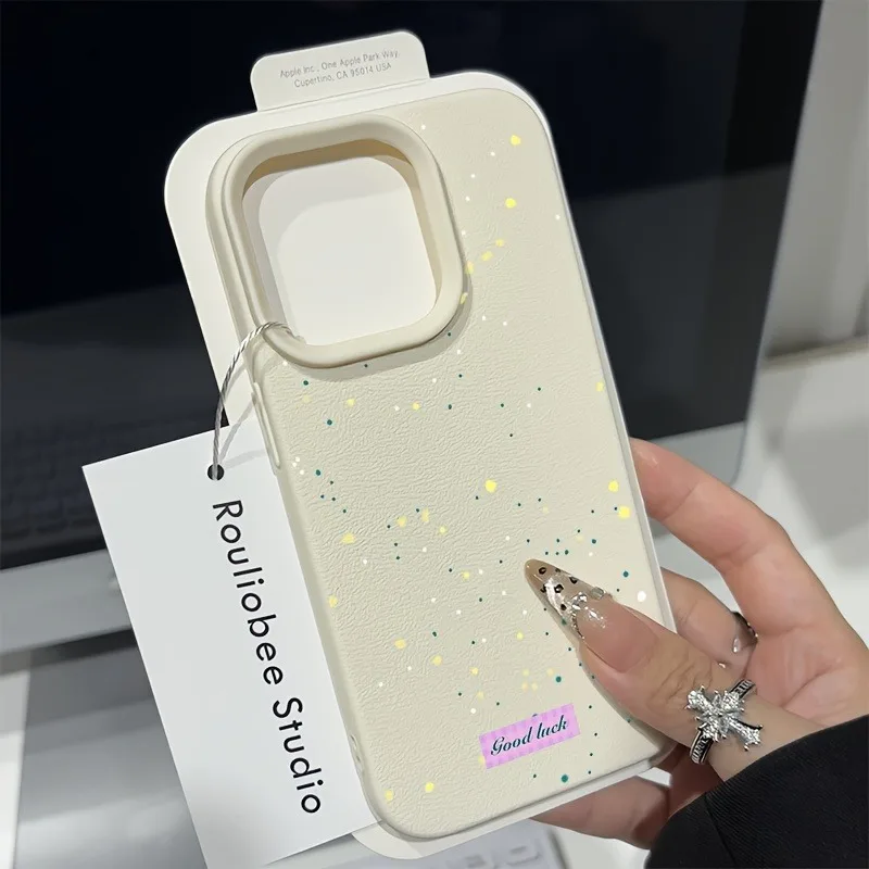 موجة نقطة Lichee نمط جراب هاتف ل Xiaomi Poco X7 برو 5G M6 برو 4G X5 X6 F5 F6 F7 X7 للصدمات لينة سيليكون الوفير غطاء