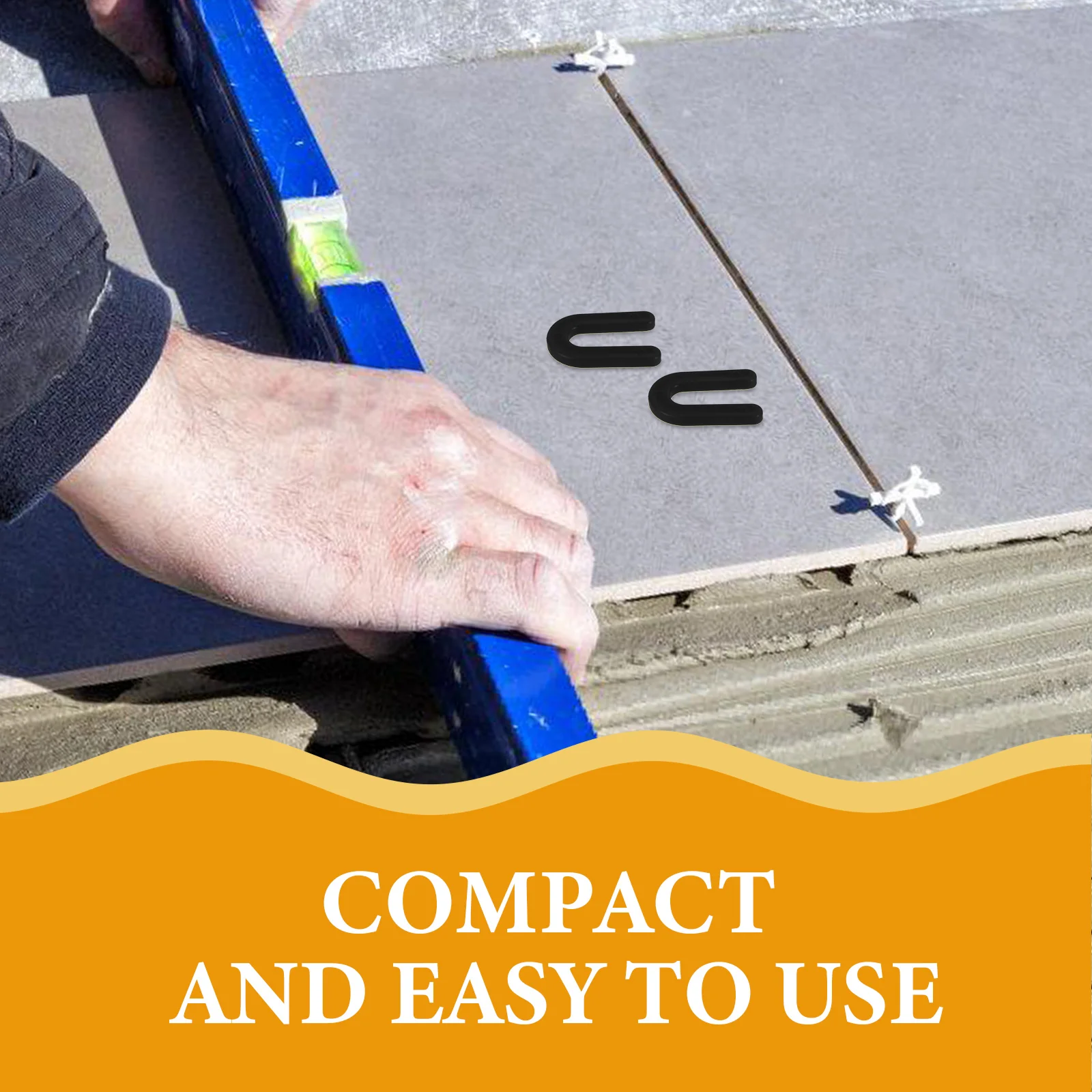 

100 Pcs Tile Leveler Kitchen Reusable Leveling Horseshoe Shims for Floor Spacers Plastic Tool