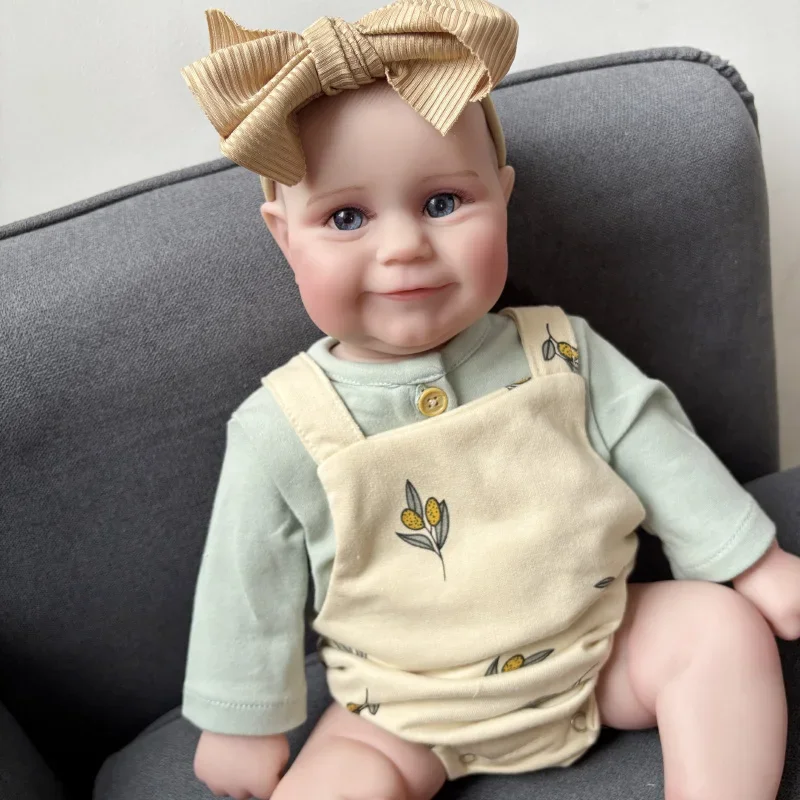 50CM Reborn Baby Doll Maddie Lifelike Doll Pelle 3D con vene visibili Muñecas Bambole per bambini dall'aspetto reale