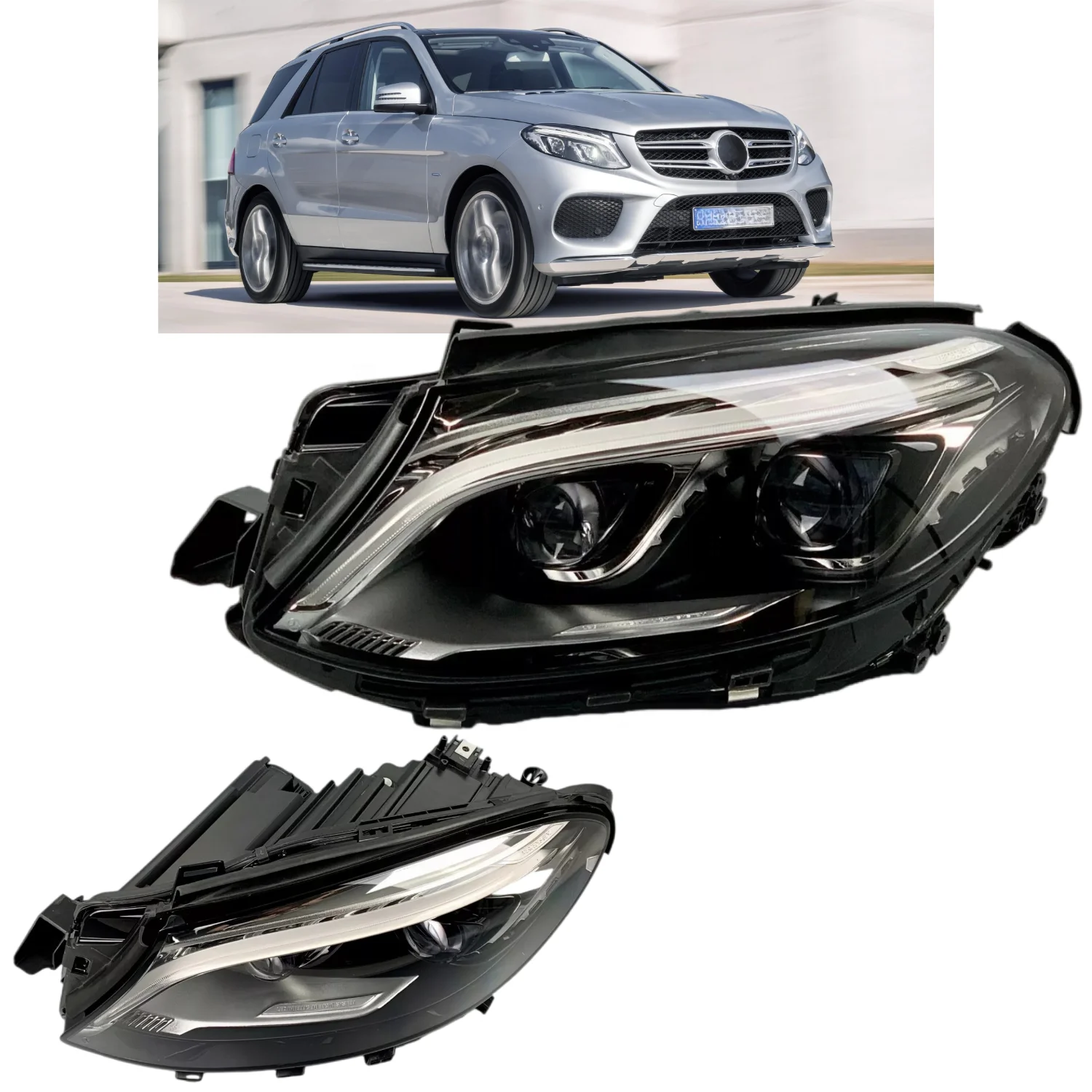 

GLE W166 X166 HeadLamp OEM 1669060759 1669060859 Headlights Car Front Lamp Headlight Auto Light System Car Accessories for Benz