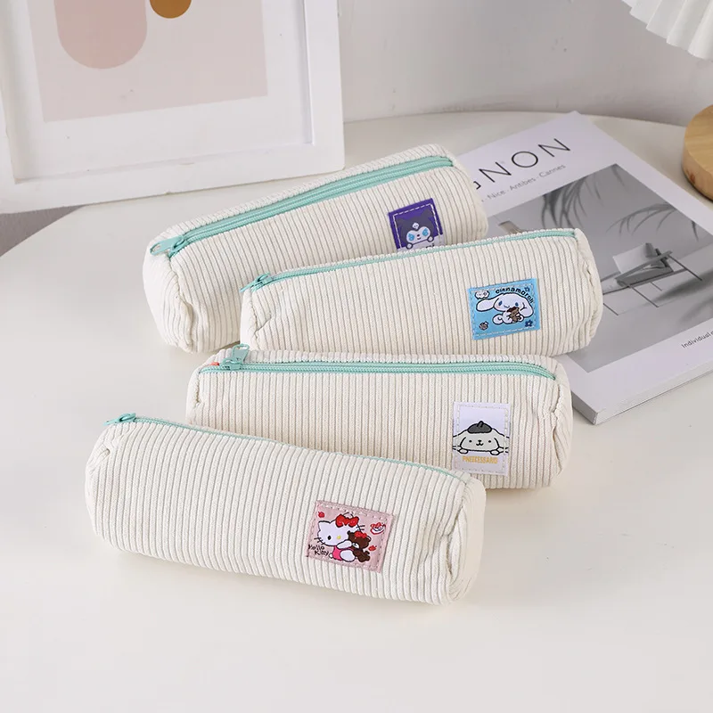 

Kawaii Hello Kitty Pencil Case Charm Cartoon Kuromi Cinnamoroll Large Capacity Student Stationery Bag School Supplies Gifts