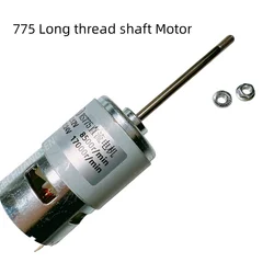775 68mm Long thread shaft DC Motor 6V 12V 24V Double bearing 5000rpm-17000rpm tool Motor