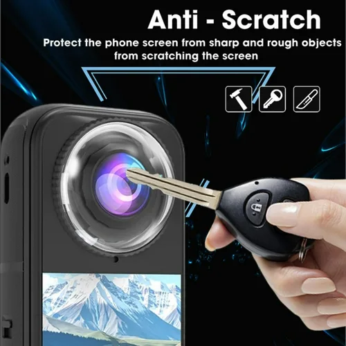 Imagen 2 del producto Cubiertas Protectoras Giratorias para Lentes de Cámara Insta360 X4 Air, Resistentes a Arañazos, Protector de Lente Giratorio Premium para Insta360 X4 Air