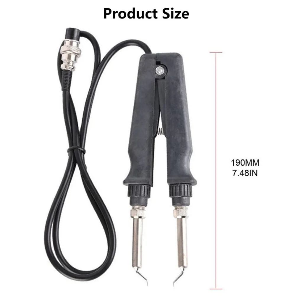For 902 For ESD For SMD Double Soldering Iron Tweezer Handle Clip Heating Plier Soldering Station Accessories Heating Pliers