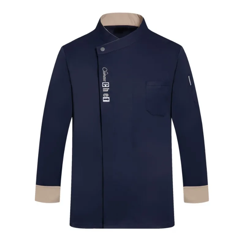 Veste de chef à manches longues pour hommes et femmes, manteau WaClaCook, cuisine de restaurant