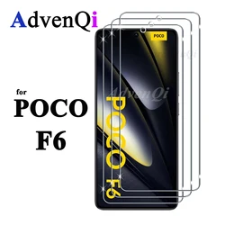 For POCO F6 Screen Protector Xiaomi, Tempered Glass HD Crystal 9H High Aluminum Transparent Clear Anti Scratch Case Friendly