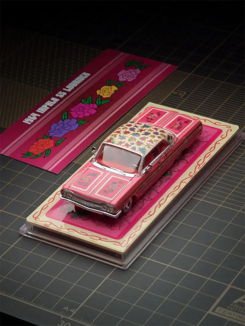 97m 1:64 1964 Impala LowRider Gypsy Rose / ARCHDEMON  Diecast Model Car