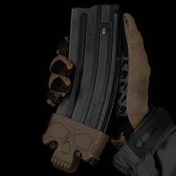 Base cargador AR-15 antideslizante con calavera para recarga táctica