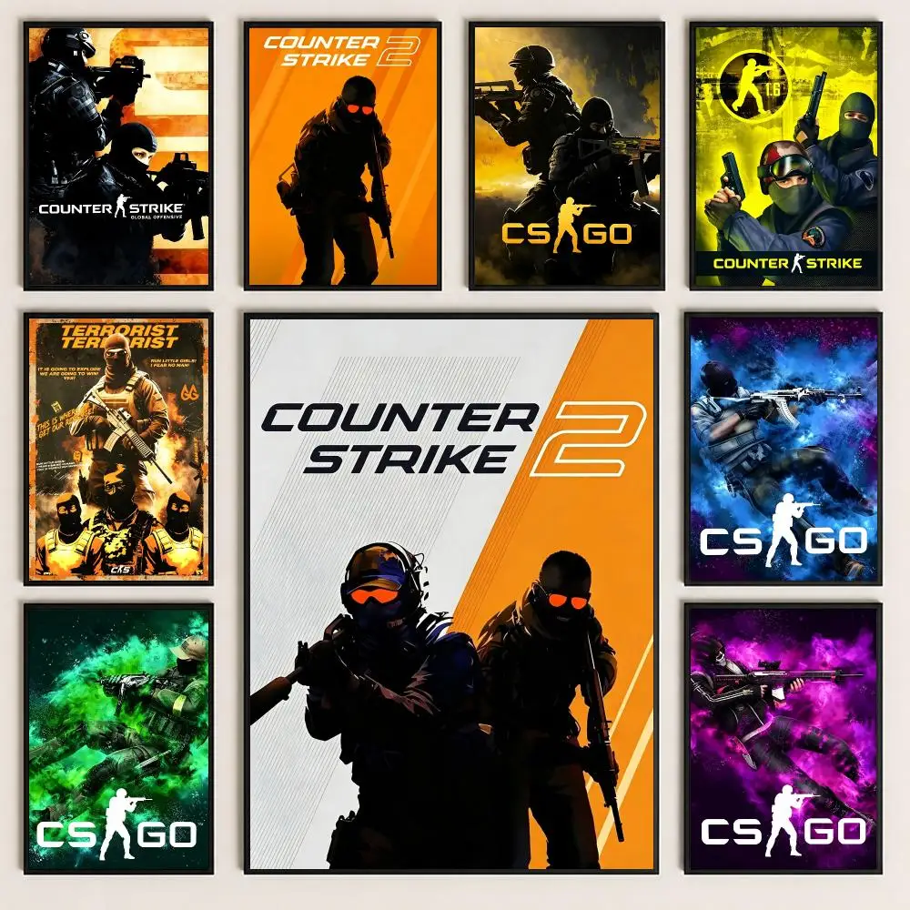 game Counter Strike Poster Poster HD Printing Cozy and Warm Style for Home Decor for Bedrooms Cafes Gift Giving