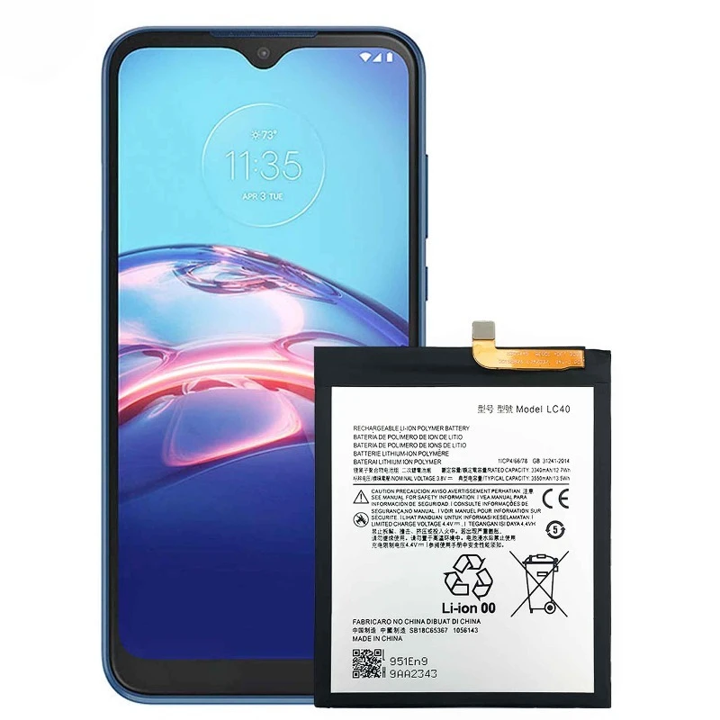 LC40 لموتورولا E 2020/E7 بطارية الهاتف المحمول جودة عالية قدرة عالية تبديل البطارية Bateria مع أدوات