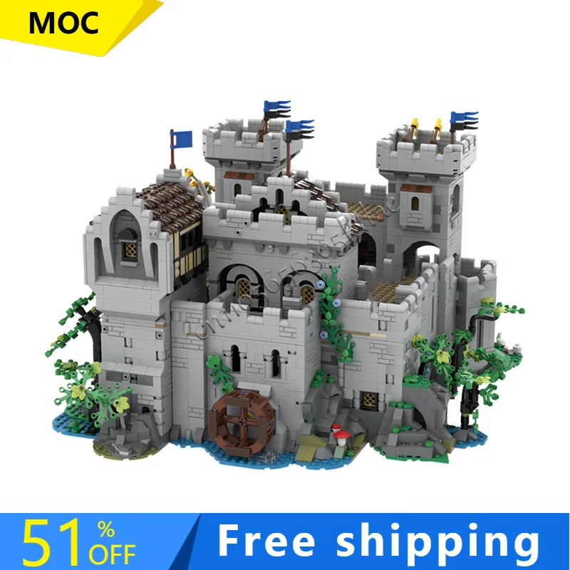 Hot Selling 5391 Parts Knight's Castle Modular Building Block Retro Architecture Model Display Toys Kids Assembly Birthday Gifts