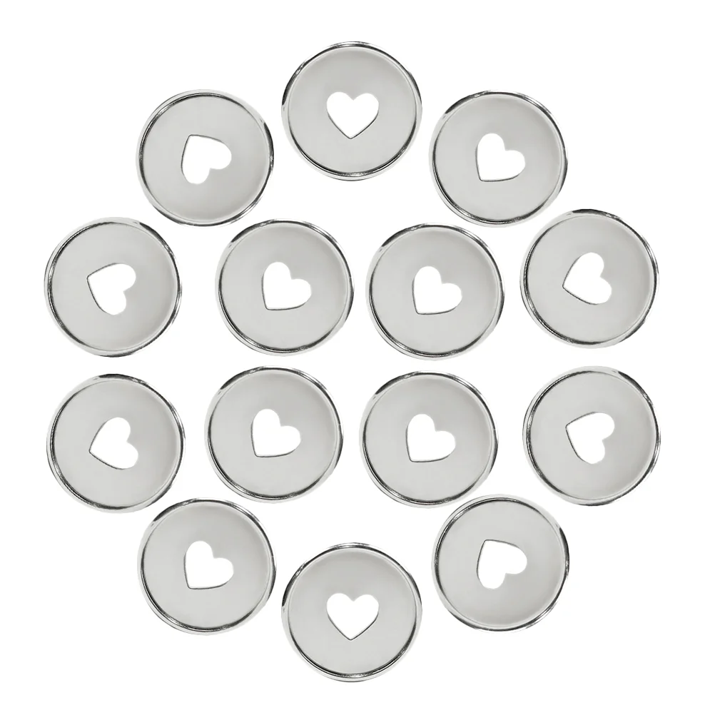 20 Stück herzförmige Lose blatt Lose blatt Notebook Planer Expander Scheiben abs Bindung Binder Ringe