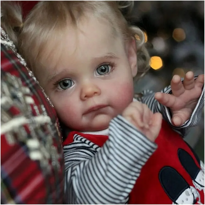 22 zoll Unlackiert Reborn Puppe kit Lebensechte Newborn Maggie Vinyl Unfinished Puppe Teile DIY Blank Puppe Kit