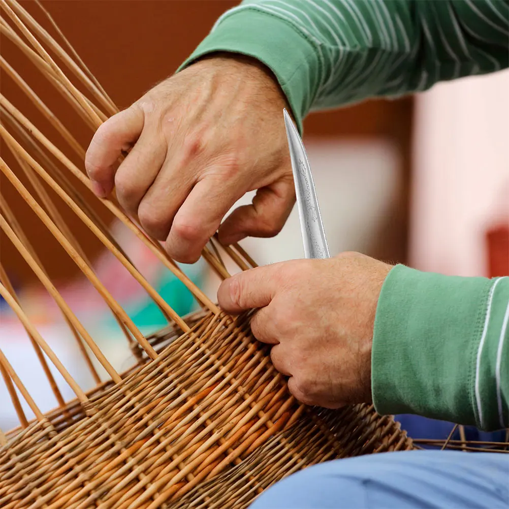 

1 set Rattan Weaving Tools Stainless Steel ABS Material Basket Making Supplies Wicker Repair Kit Hand Diy Craft Tool Efficient