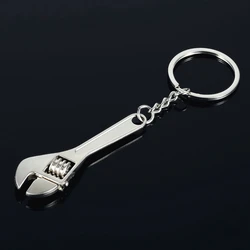 Krachtige Creative Mini Adjustable Wrench Keychain Realistic Machine Tools Model Spanner Key Chain Ring Key Holder Keyfob