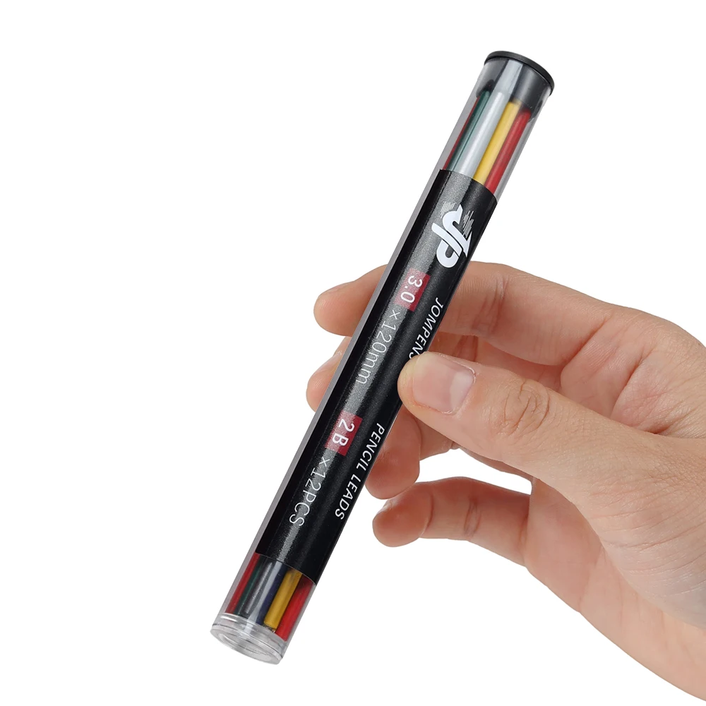 12 Stück/Box, 3,0 mm, mechanische Bleistiftmine, runde Form, 12 Farben, gemischte Mine, zum Skizzieren, Malen, Schreiben, für Schule, Büro, Schreibwaren. – Detail 1