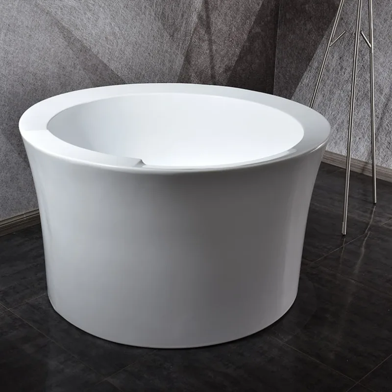 Small unit acrylic circular 1.2-meter independent docking hotel engineering villa spa bathtub