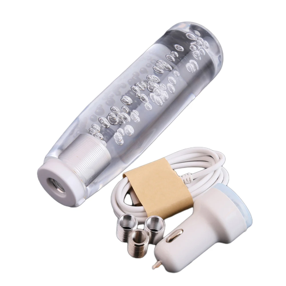 مقبض ناقل الحركة بإضاءة LED مع تصميم كريستالي متوافق مع معظم سيارات النقل اليدوي سهلة الاستخدام #2