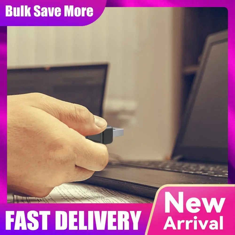 USB Fingerprint Key Reader FIDO U2F Biometric Fingerprint Scanner Windows Hello Anti-Spoofing Portable  Key 360° Touch