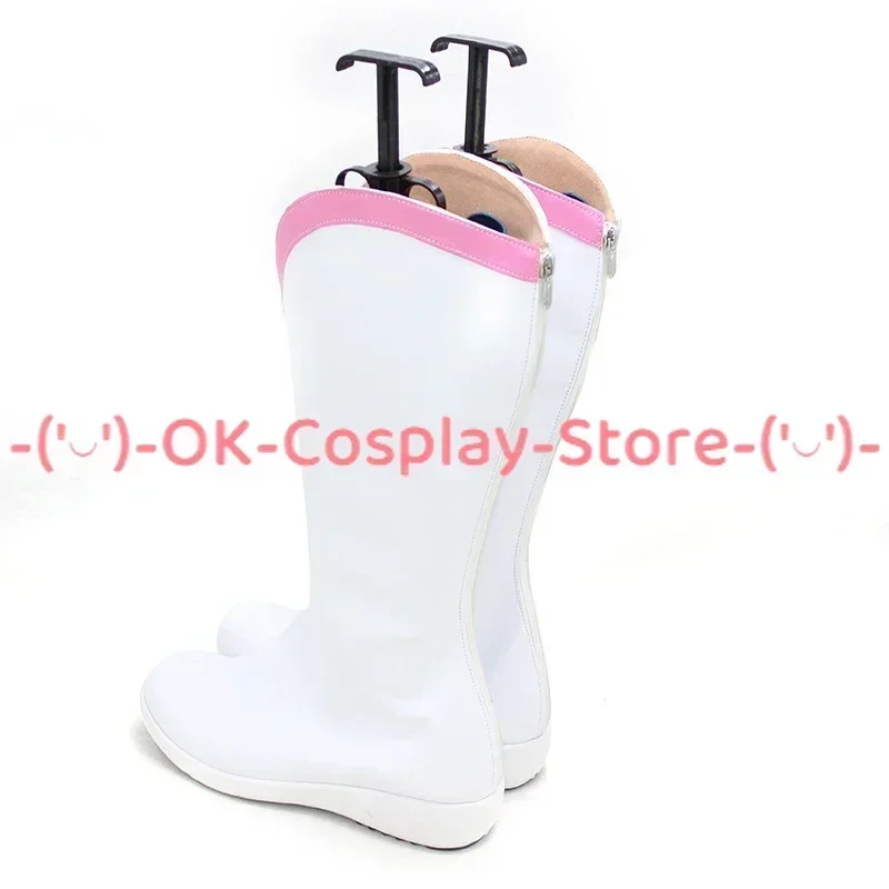 [맞춤형] 루비 쿠로사와 코스프레 신발 러브라이브 선샤인 아쿠아르 애니메이션 롤플레잉 소품 할로윈 카니발 파티 PU 가죽 부츠