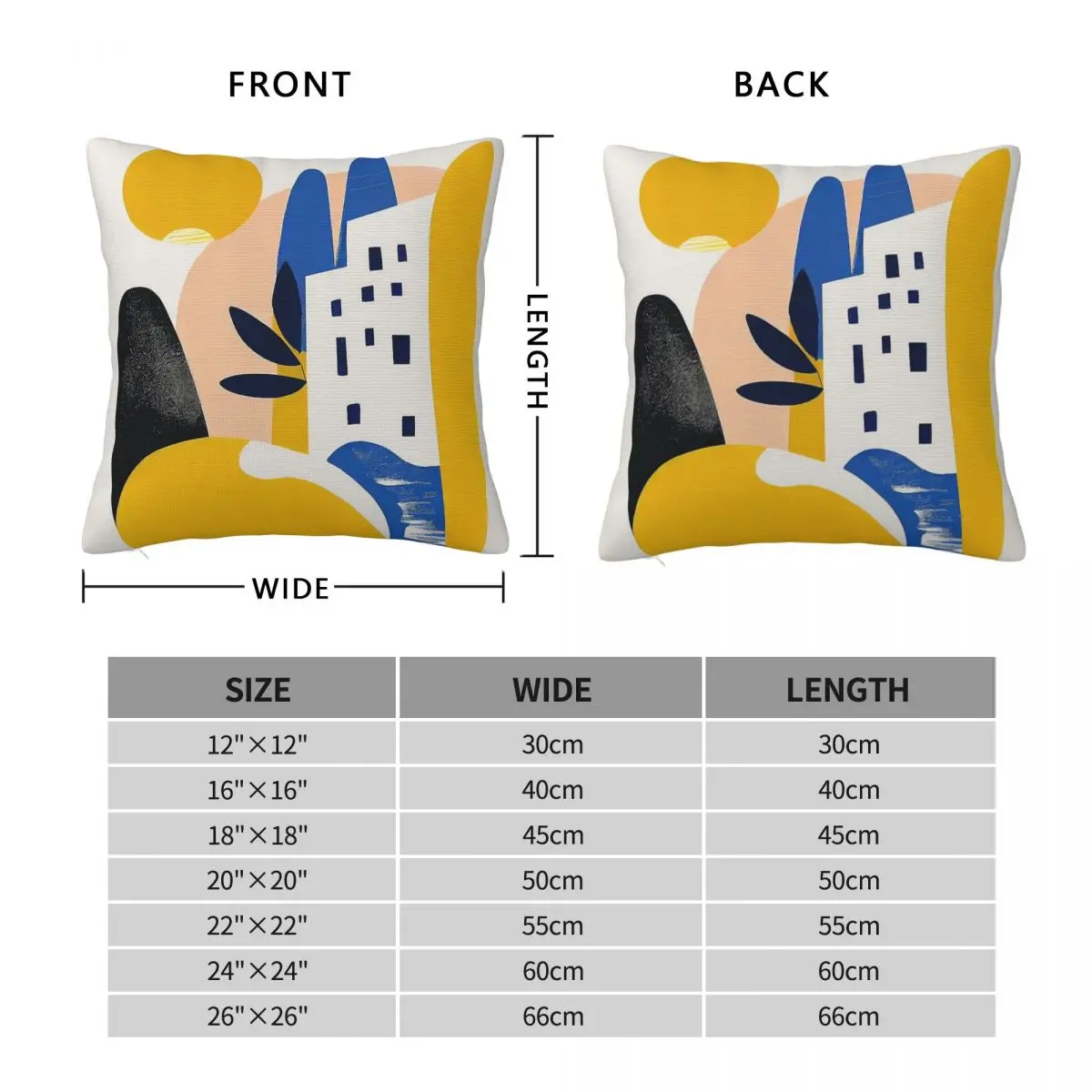 Mediterranean Yellow Blue Boho Pillowcase Polyester Linen Velvet Pattern Zip Decorative Pillow Case Home Cushion Cover 18