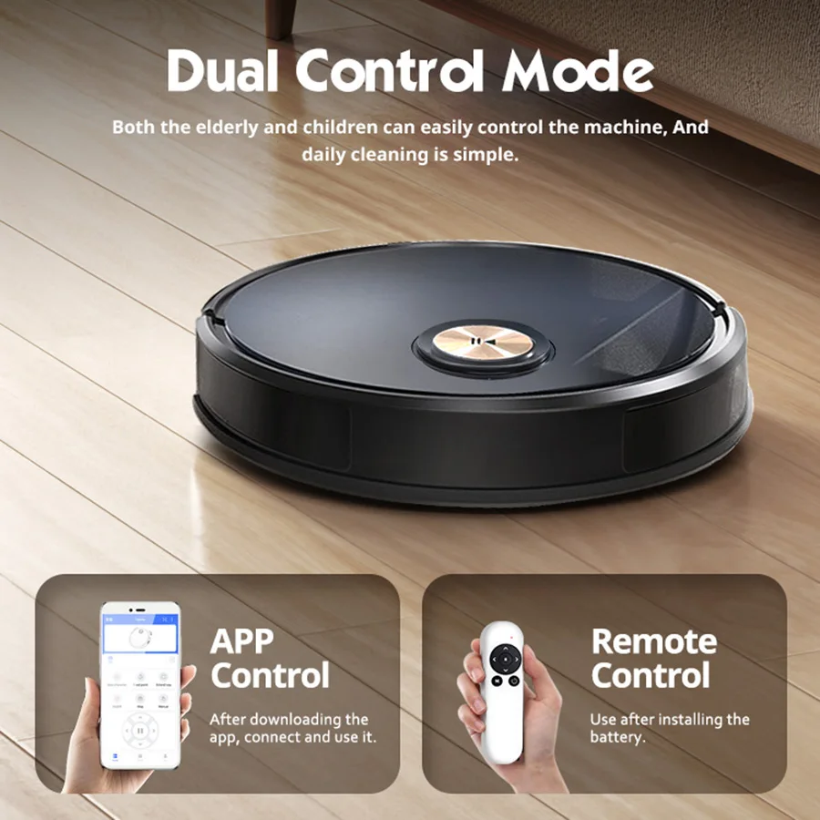App & Remote control vacuum sweeper home large robotic wet and dry with water tank sweep mop floor smart robot vaccum cleaner