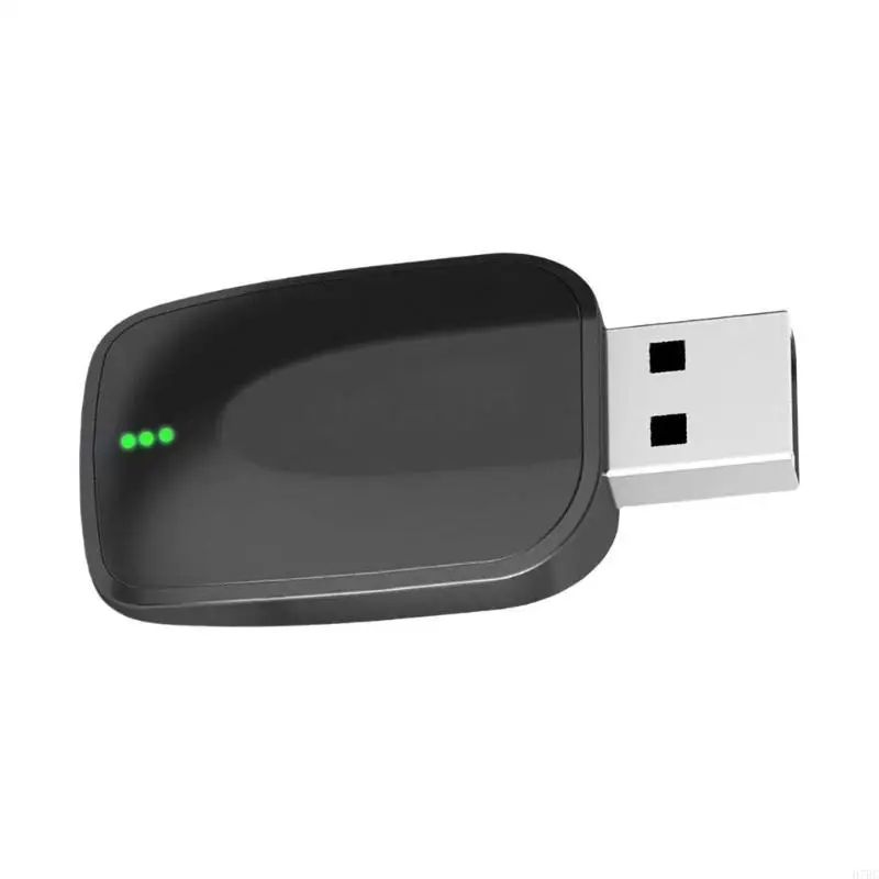 H7BC USB Wireless Car Adapter with Double Channel Bluetooth-compatible 5.2GHz Quick Installation Broad Vehicle Compatibility